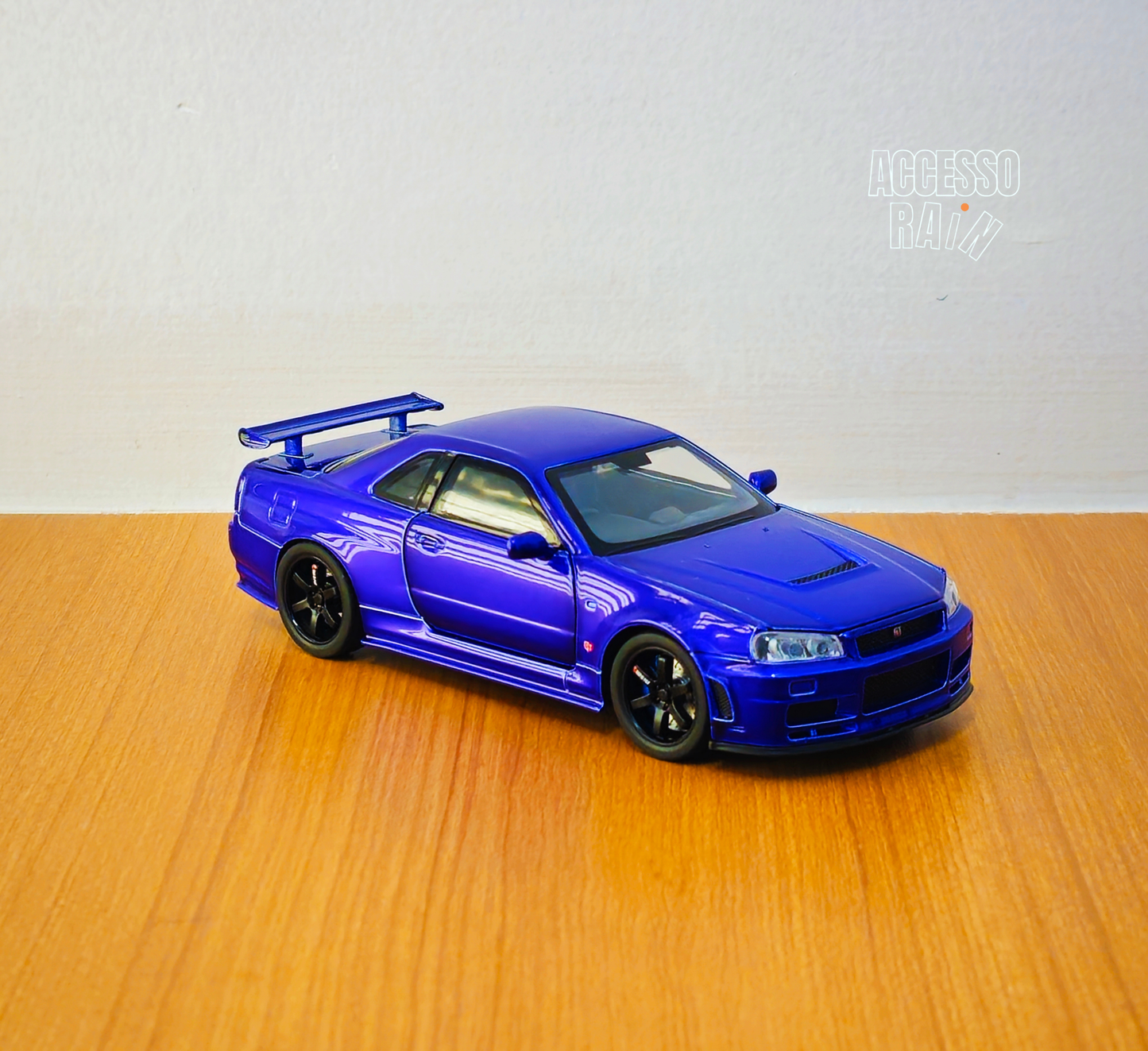 Nissan Skyline GT-R R34 Bayside Blue Diecast 1:32