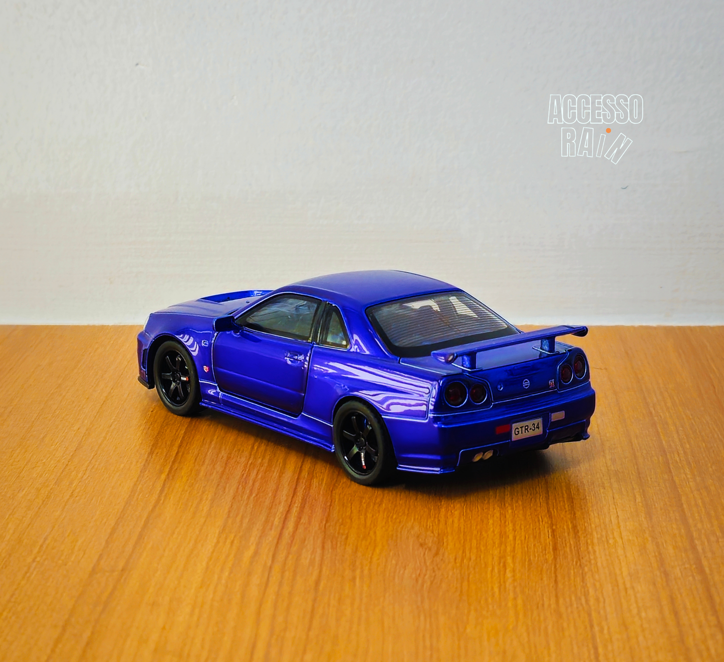 Nissan Skyline GT-R R34 Bayside Blue Diecast 1:32