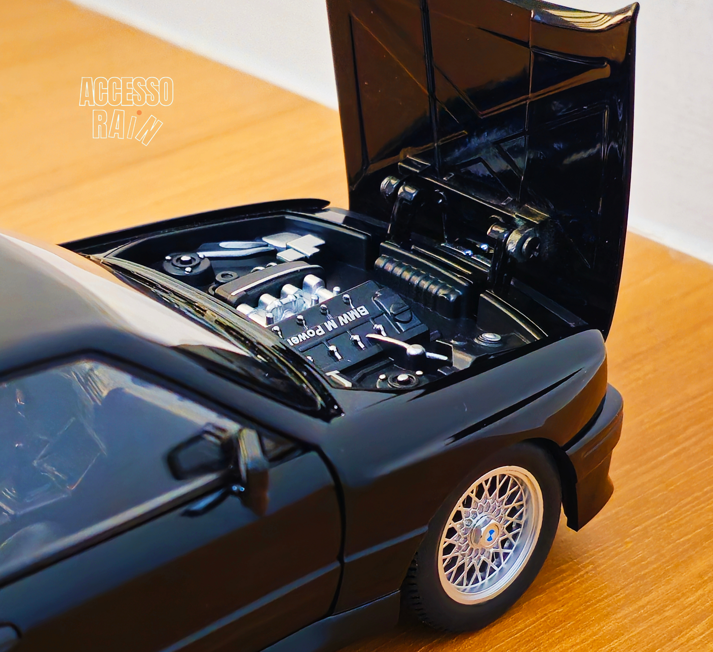 BMW M3 E30 Black Diecast 1:24
