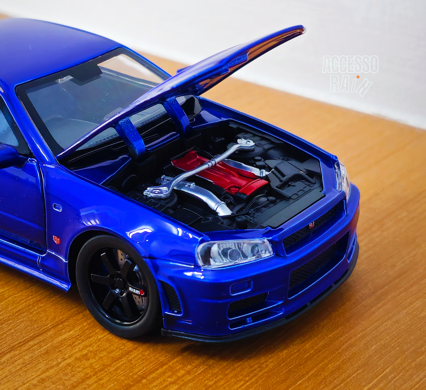 Nissan Skyline GT-R R34 Bayside Blue Diecast 1:32