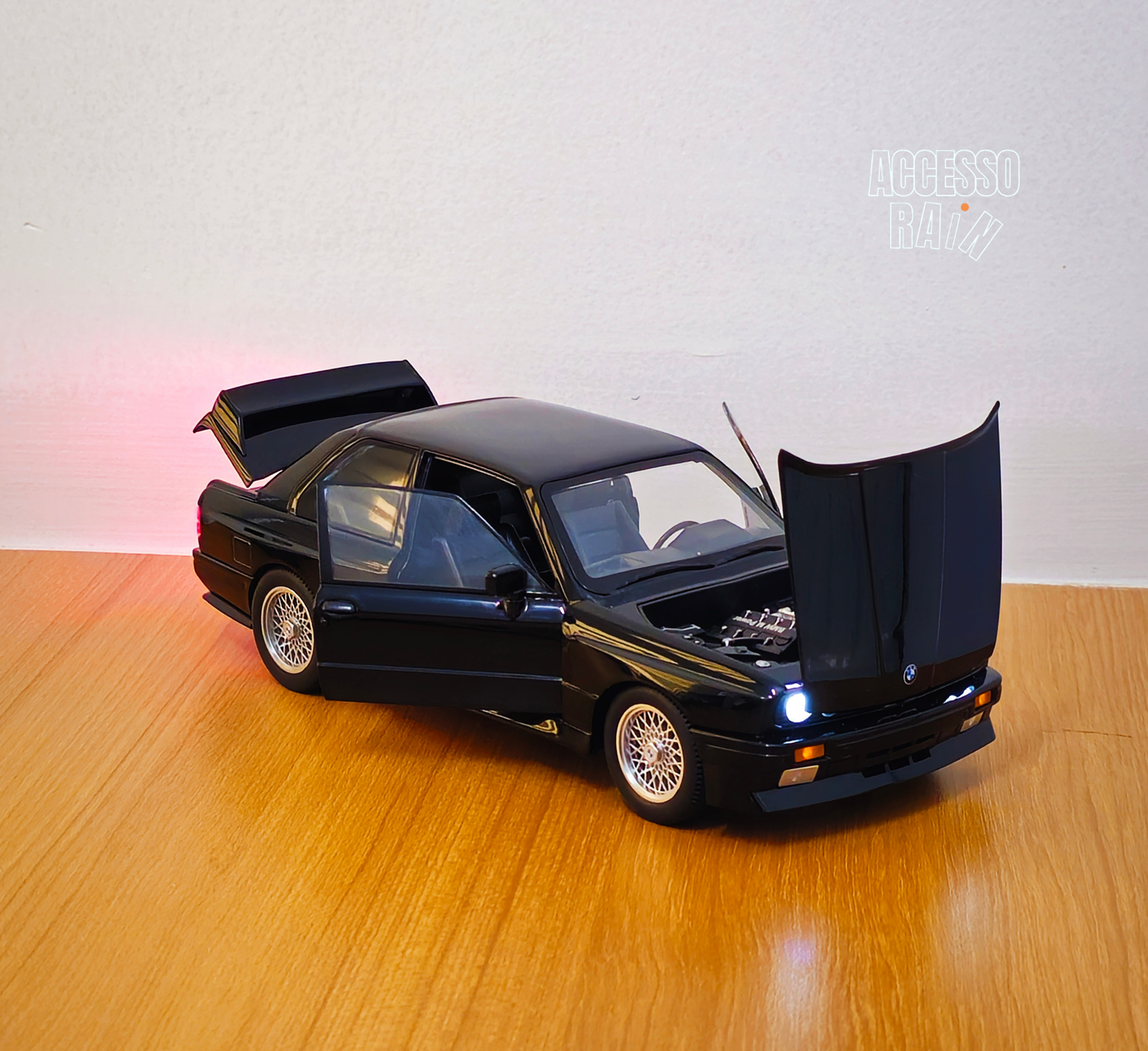 BMW M3 E30 Black Diecast 1:24