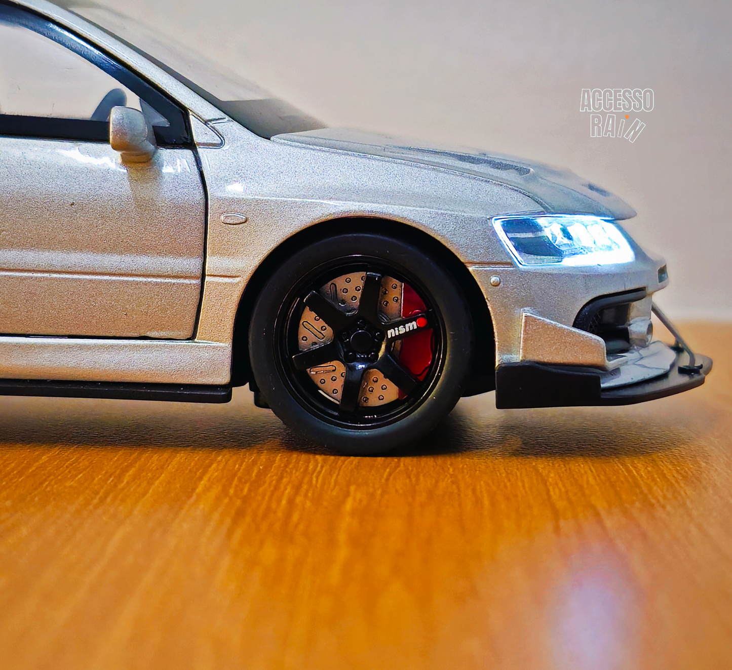 Mitsubishi Lancer Evolution Gray Diecast 1:32