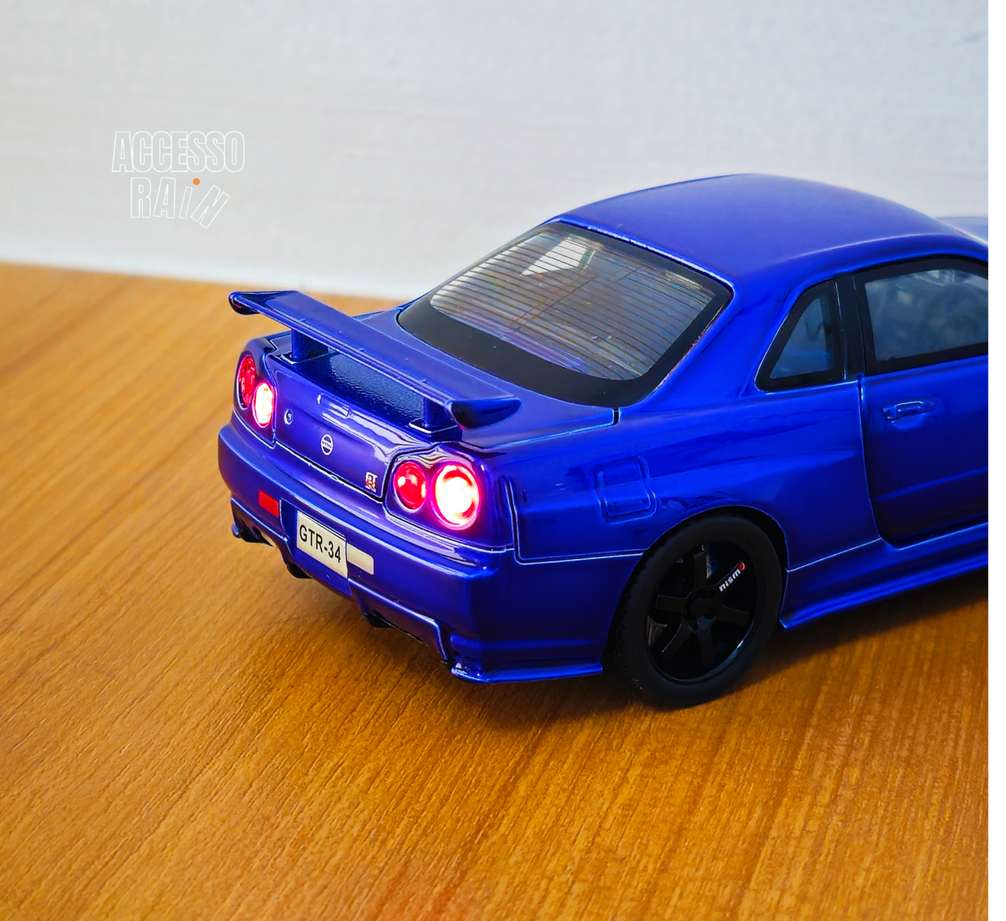 Nissan Skyline GT-R R34 Bayside Blue Diecast 1:32