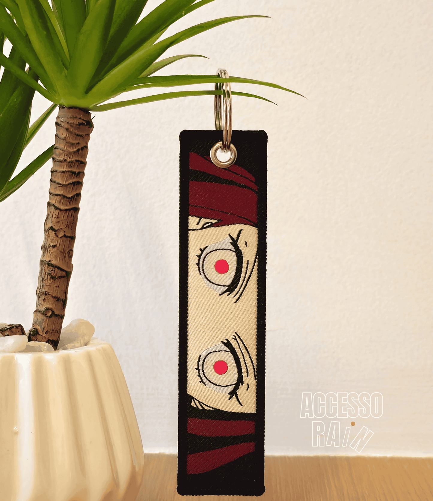 Nezuko Flip Side Anime Embroidered Keychain (15 cm)