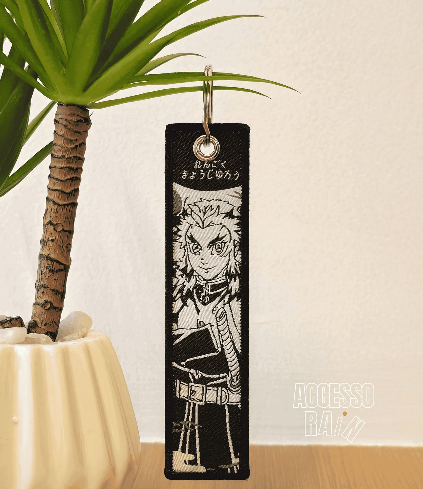 Rengoku (Type 3) Flip Side Anime Embroidered Keychain (15 cm)