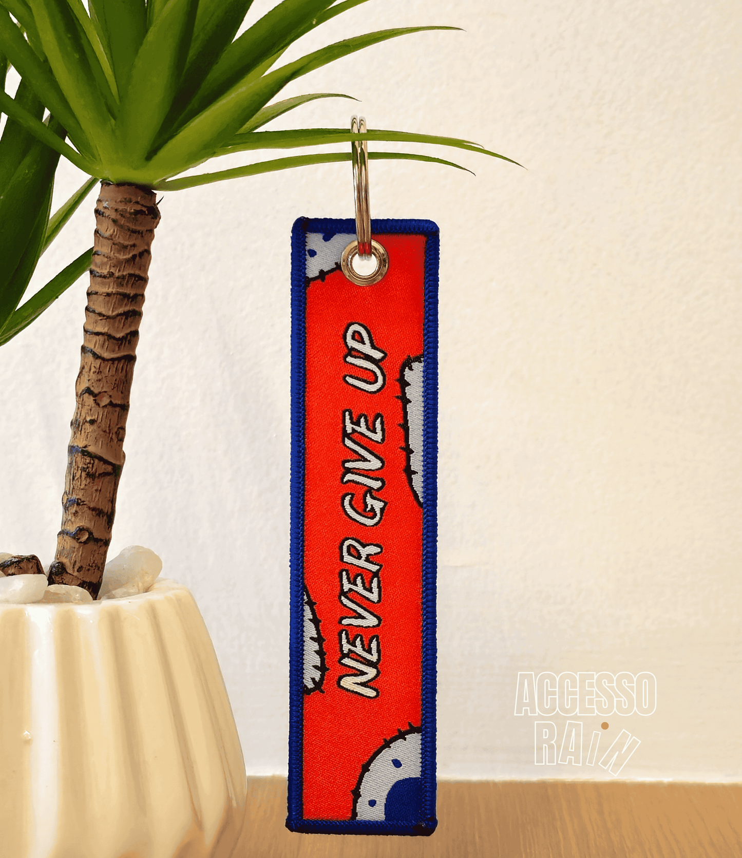 Luffy Flip Side Anime Embroidered Keychain (15 cm)