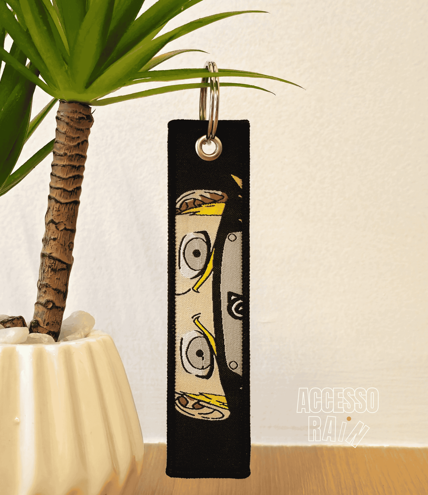 Naruto Flip Side Anime Embroidered Keychain (15 cm)