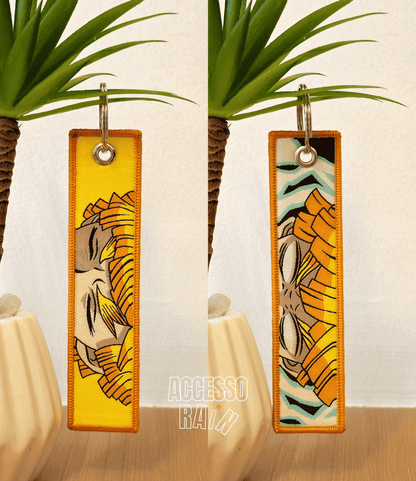 Zenitsu (Type 2) Flip Side Anime Embroidered Keychain (15 cm)