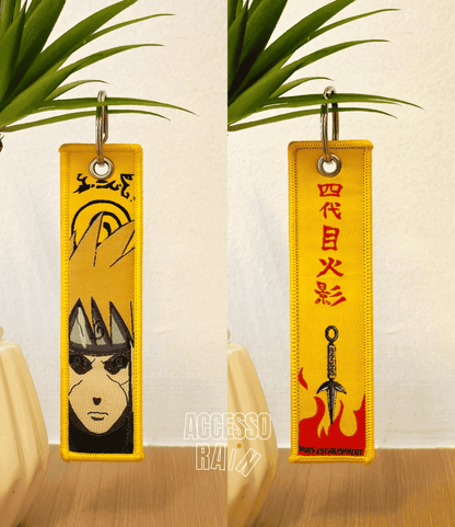 Minato Namikaze Flip Side Anime Embroidered Keychain (15 cm)