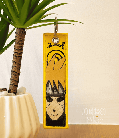 Minato Namikaze Flip Side Anime Embroidered Keychain (15 cm)