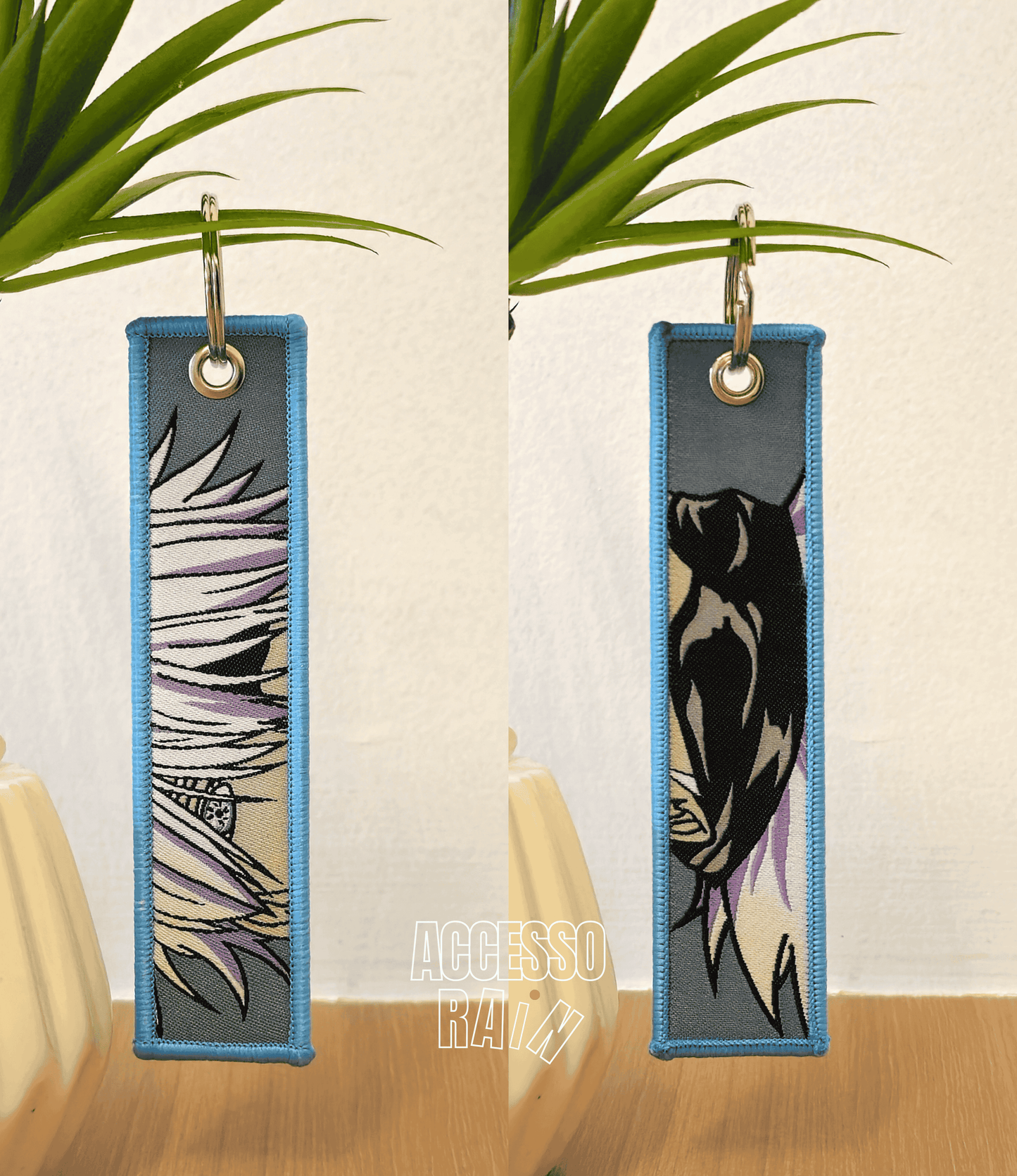 Satoru Gojo (Type 2) Flip Side Anime Embroidered Keychain (15 cm)