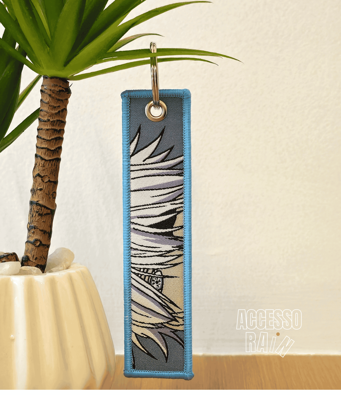 Satoru Gojo (Type 2) Flip Side Anime Embroidered Keychain (15 cm)