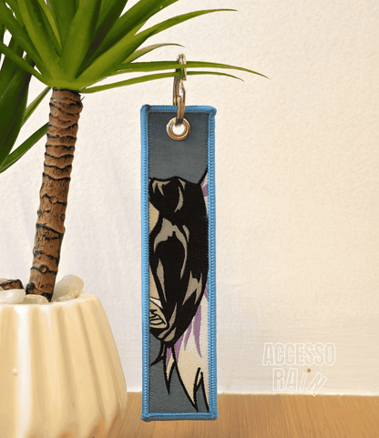 Satoru Gojo (Type 2) Flip Side Anime Embroidered Keychain (15 cm)