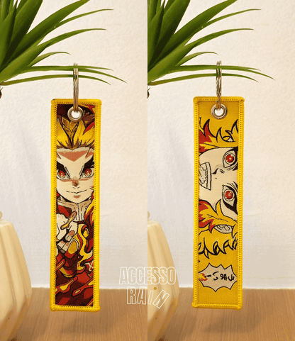 Rengoku Flip Side Anime Embroidered Keychain (15 cm)