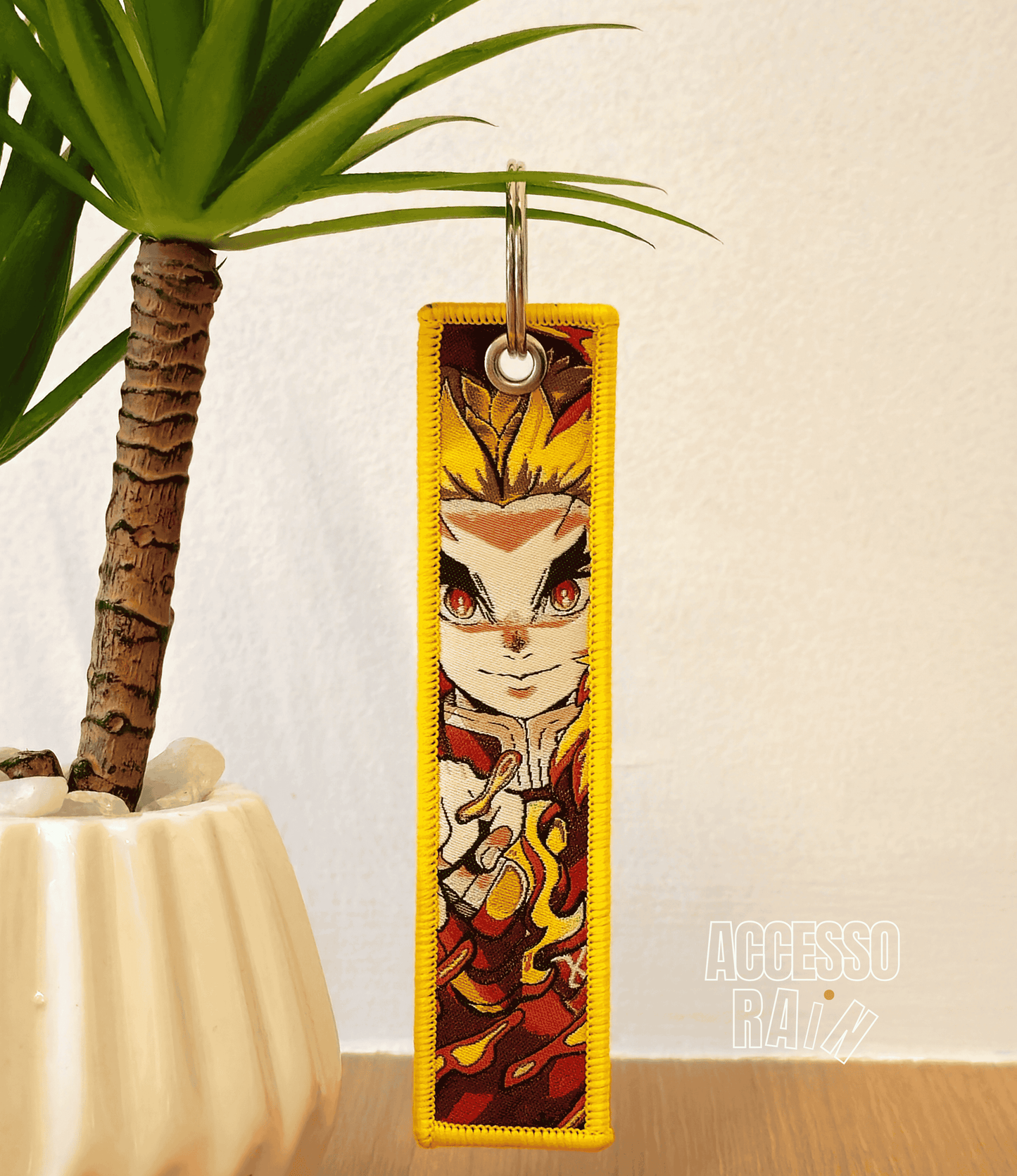 Rengoku Flip Side Anime Embroidered Keychain (15 cm)