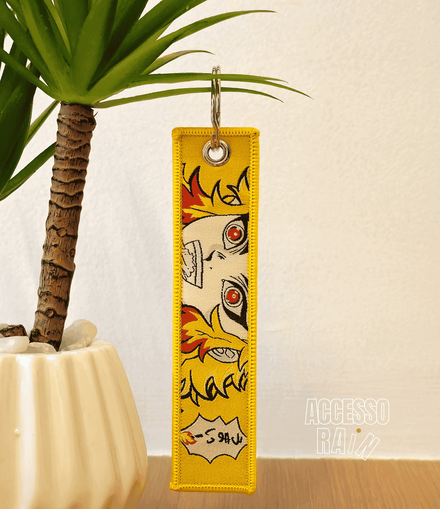 Rengoku Flip Side Anime Embroidered Keychain (15 cm)