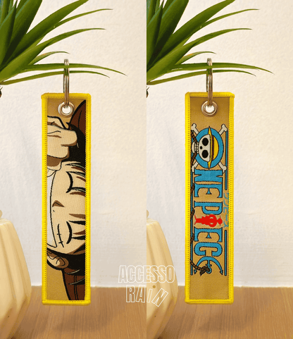 Luffy (Type 3) Flip Side Anime Embroidered Keychain (15 cm)