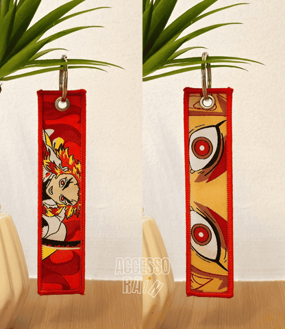 Rengoku (Type 2) Flip Side Anime Embroidered Keychain (15 cm)