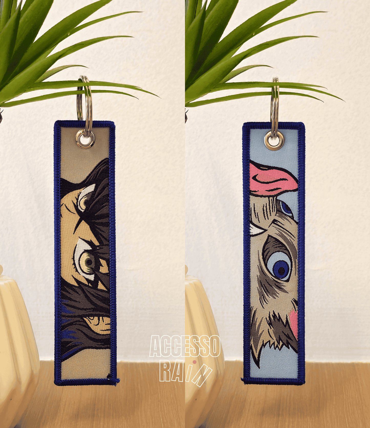 Inosuke Flip Side Anime Embroidered Keychain (15 cm)