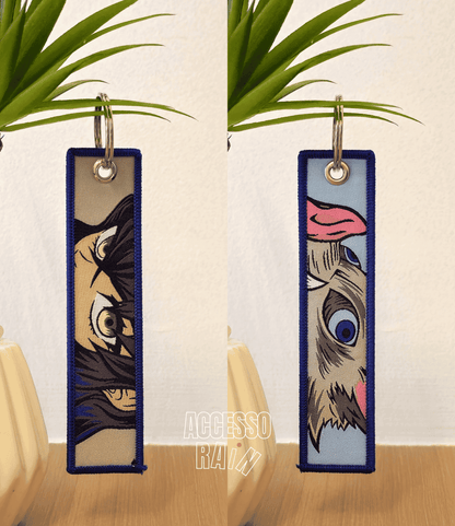 Inosuke Flip Side Anime Embroidered Keychain (15 cm)
