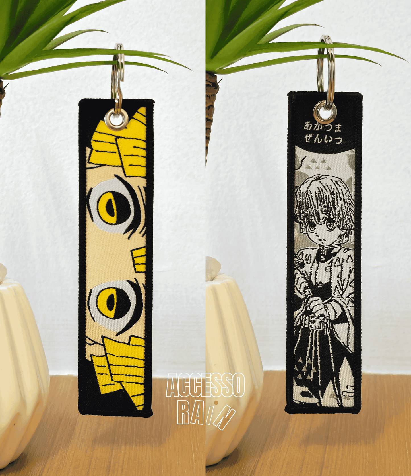 Zenitsu Flip Side Anime Embroidered Keychain (15 cm)