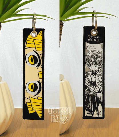 Zenitsu Flip Side Anime Embroidered Keychain (15 cm)