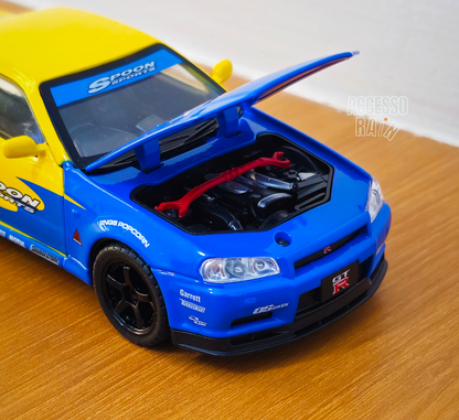 Nissan Skyline GT-R R34 Spoon Sports Diecast 1:32