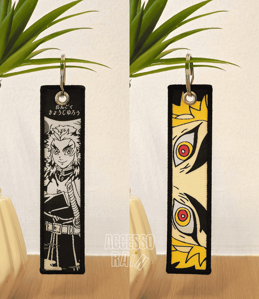 Rengoku (Type 3) Flip Side Anime Embroidered Keychain (15 cm)