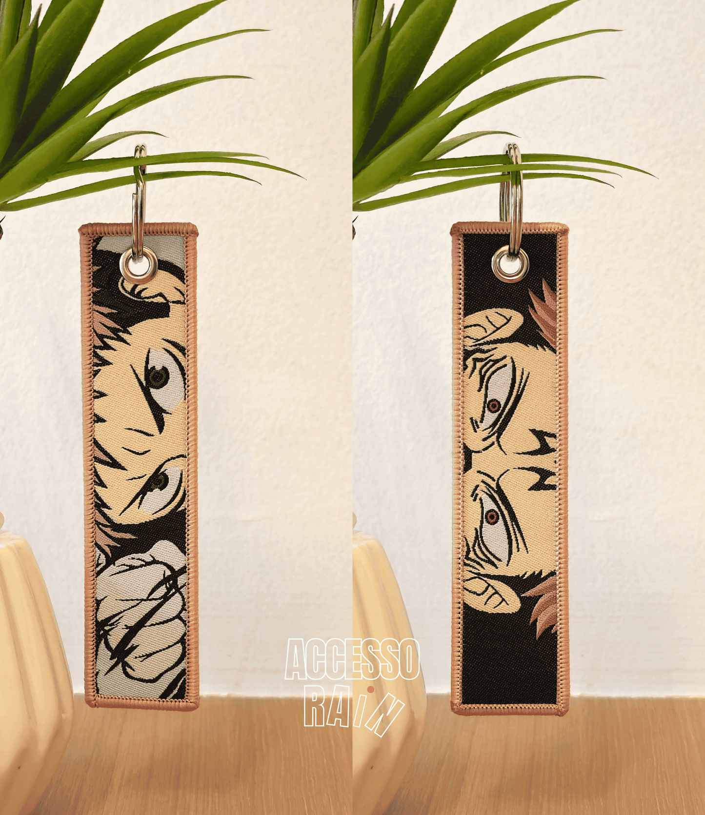 Yuji Itadori (Type 2) Flip Side Anime Embroidered Keychain (15 cm)