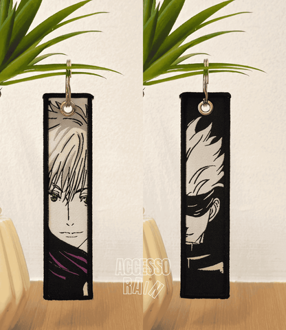 Satoru Gojo Flip Side Anime Embroidered Keychain (15 cm)