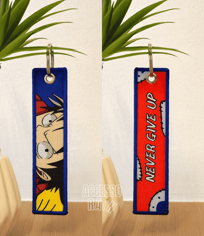 Luffy Flip Side Anime Embroidered Keychain (15 cm)