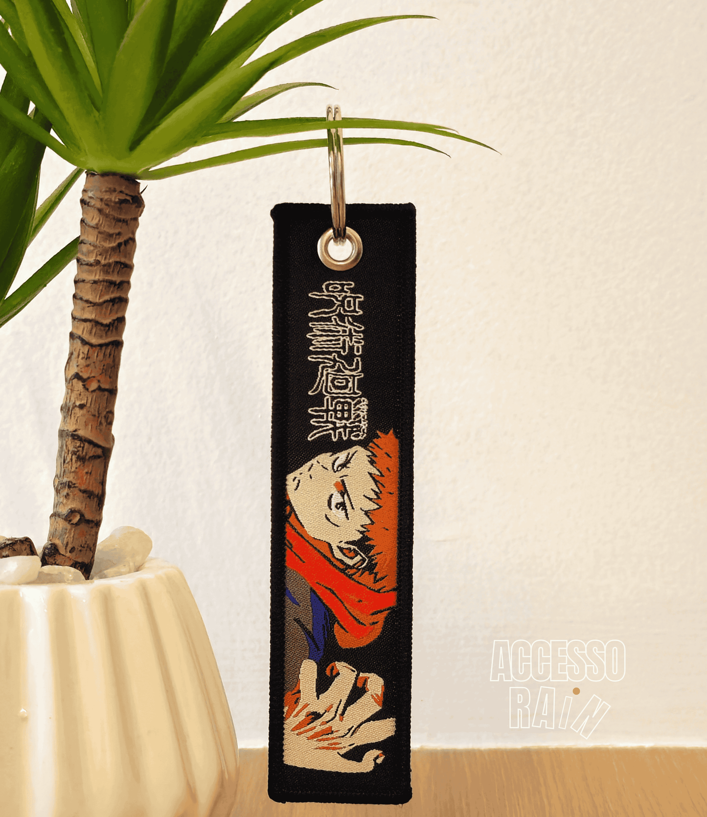 Yuji Itadori Flip Side Anime Embroidered Keychain (15 cm)