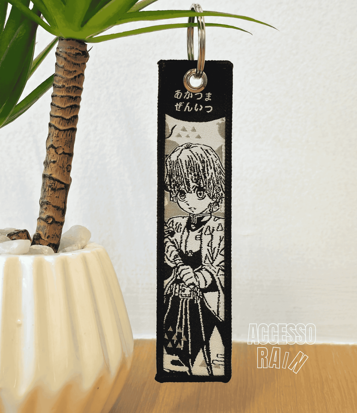 Zenitsu Flip Side Anime Embroidered Keychain (15 cm)