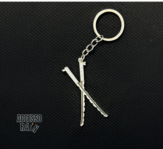 Inosuke Hashibira Sword – Premium Anime Metal Keychain