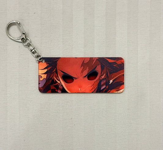 Tanjiro Kamado Eyes Flip-Side Acrylic Keychain