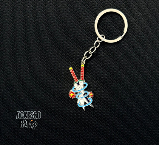 Tengen Uzui Sword – Premium Anime Metal Keychain